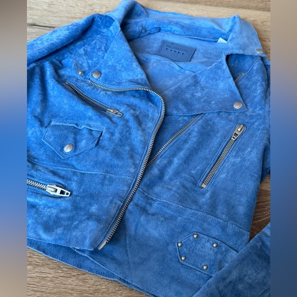 BlankNYC blue suede jacket Small - Picture 8 of 8